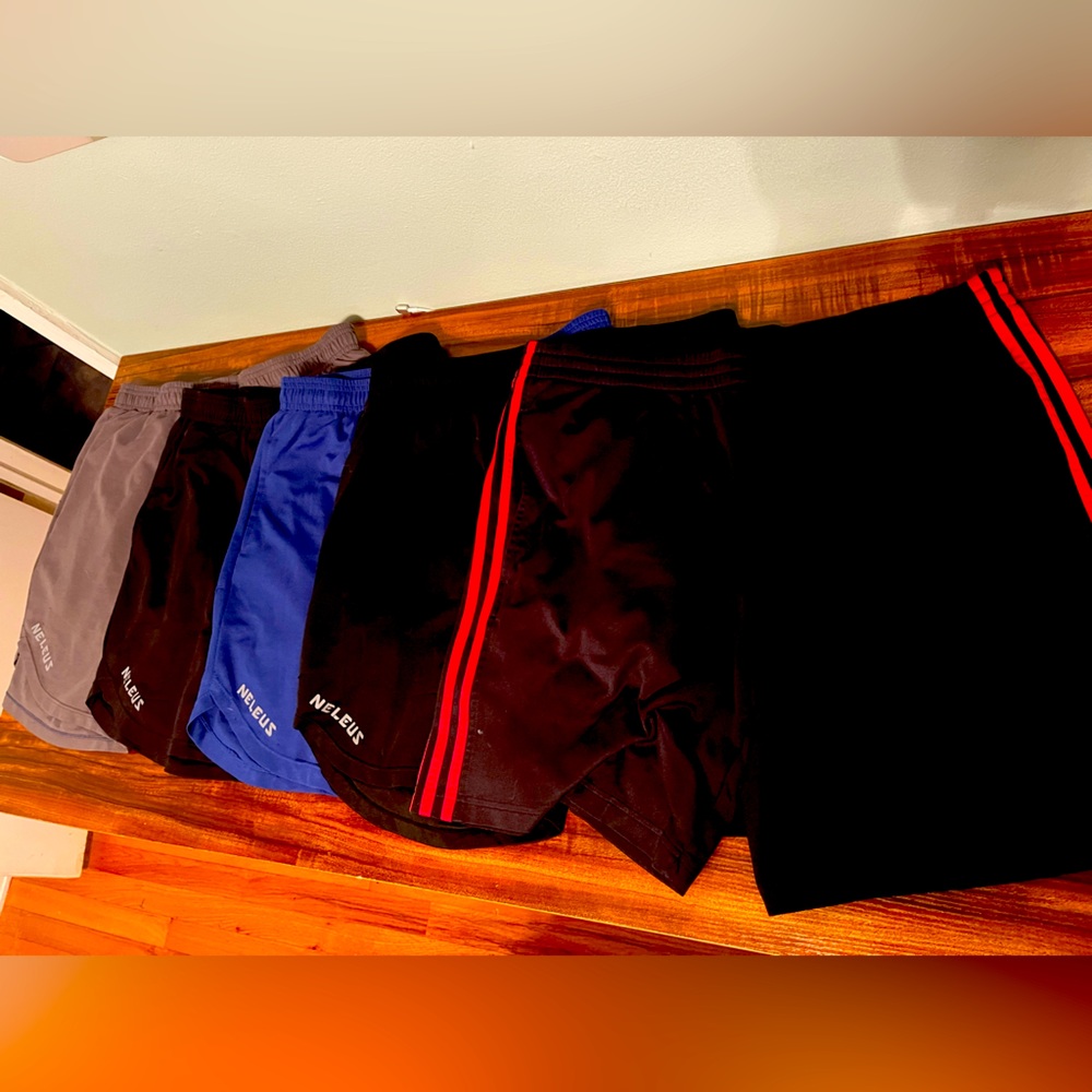 Adidas & Neleus Athletic shorts with liners set of 5